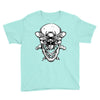 butter skull black Youth Tee