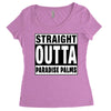 straight outta paradise palms Women's Triblend Scoop T-shirt