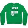i wear emerald green for liver cancer awareness Crewneck Sweatshirt