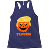 trumpkin funny donald trump pumpkin Racerback Tank