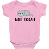 Cat Says Not Today Baby Bodysuit