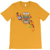 women's sugar skull purple T-Shirt
