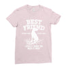 Best Friend Great Dane Ladies Fitted T-Shirt