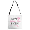 Happy Fathers Day Daddy! Baby Girl Any Name Customized Adjustable Strap Totes