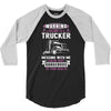 Warning I Belong To A Trucker 3/4 Sleeve Shirt