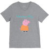 peppa pig mommy pig V-Neck Tee