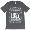 vintage made in 1957 perfectly aged a living legend T-Shirt