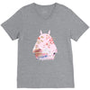 totoro with asian landscape V-Neck Tee