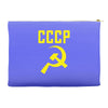 cccp hammer &amp; sickle  soviet union communist communism russia red star Accessory Pouches