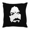 charles manson retro Throw Pillow