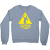 caution shapes being thrown printed Crewneck Sweatshirt