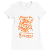 scary krampus Ladies Fitted T-Shirt