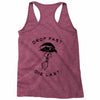 drop fast die last back Racerback Tank