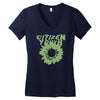 citizen 'flower Women's V-Neck T-Shirt