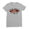 June Peeking Out Baby Boy Ladies Fitted T-Shirt