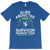 alien abductee survivor tour ufo nerd geek comic funny T-Shirt