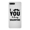i moustache you to be my valentine iPhone 7 Plus Case