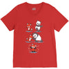 red fusion V-Neck Tee