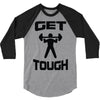 get tough weight lifter lifting gym 3/4 Sleeve Shirt