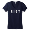 riot Women's V-Neck T-Shirt