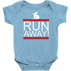 run away rabbit Baby Bodysuit