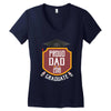 proud dad of a 2018 graduate. Women's V-Neck T-Shirt