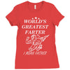 world's greatest farter i mean father Ladies Fitted T-Shirt