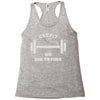 clever gym pun Racerback Tank