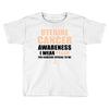 Uterine Cancer Awareness I Wear Peach For Some Special To Me Toddler T-shirt