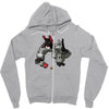 heeding the call of play time Zipper Hoodie