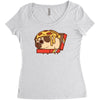 pizza pug Women's Triblend Scoop T-shirt