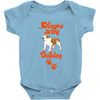 Sleeps With Bulldog Baby Onesie