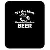 christmas shirt it's the most wonderful time for beer funny Mousepad