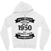 Premium Vintage 1950 Zipper Hoodie
