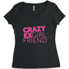 crazy exgirl friend Women's Triblend Scoop T-shirt