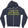 best sister crazy scary Zipper Hoodie