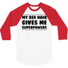 red head hair 3/4 Sleeve Shirt