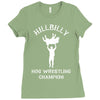 hog wrestling Ladies Fitted T-Shirt