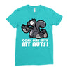 come play with my nuts Ladies Fitted T-Shirt