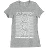 joy division unknown pleasures rock band Ladies Fitted T-Shirt