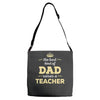 the best kind of dad raises a teacher. father's day gift for dad. Adjustable Strap Totes