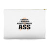 Careful I Already Kicked Cancer Ass Accessory Pouches