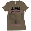June Girl Facts Cancer Ladies Fitted T-Shirt