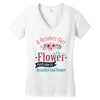 Girl LIke A Flowers Women's V-Neck T-Shirt