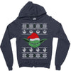 yoda ugly christmas sweater Zipper Hoodie