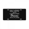 dreams into plans journal License Plate