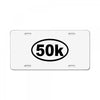 ultra 50k oval License Plate