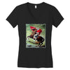 napoleon bonaparte stormtrooper funny retro Women's V-Neck T-Shirt
