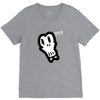 bad skull V-Neck Tee