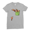 pocket red pandas Ladies Fitted T-Shirt